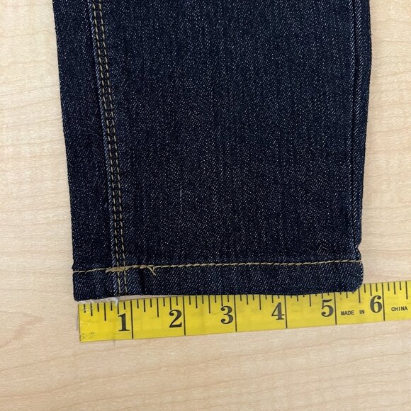 NEW‎ Hybrid Women's Denim Jeans Size 13 Skinny Stretch Buttons Mid Rise Black - Picture 11 of 11